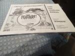 Hatari 1962 Original Movie Weekly Workbook Promotion