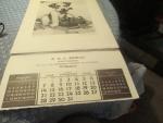 Wall Calendar 1940 Tear Off Month w/ 3 Month View