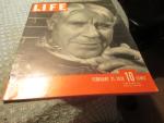 Life Magazine 2/21/1938 Carl Sandburg, American Poet