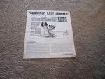 Suddenly Last Summer 1960 Movie Pressbook