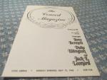 The Concert Magazine 5/12/1968- Tony Bennett