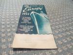 AAA of Pittsburgh 1952- Cruising Tours to Europe