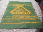 Chain of Life 8/1983 Felt Banner-Protest Nuclear Weapon