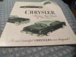 Chrysler 1952 New Car Print Advertisement- New Yorker
