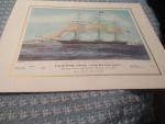 Pan Am Menu Cover 1966- Clipper Ships/Nightingale