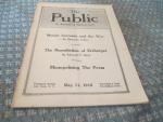 The Public Journal 5/11/1918 Menial Servants