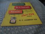 Super Tex Paints Pamphlet 1956 Do It Yourself Painter