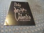 Italy Valentis Dinner 1950's Menu- Miami, Florida