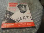 Baseball Digest Magazine 2/1966 Happy Mays Again