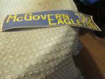 McGovern/Eagleton 1972 Political Auto Bumper Sticker