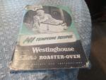 Westinghouse Electric Roaster Oven 1950's Recipes