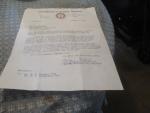 Brotherhood Railroad Trainmen 9/9/1964 Correspondance