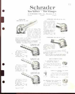 Schrader Air Chucks 1925 Illustrated Ad