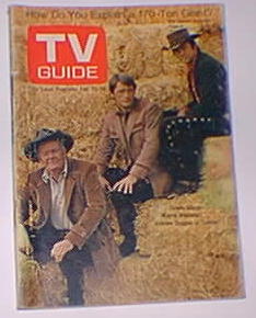 1969 TV Guide cast of "Lancer" on cover