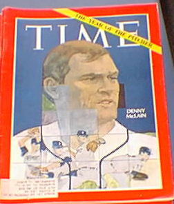 Time Magazine Denny McLain Sept. 13, 1968 Time Magazine Denny McLain Sept. 13, 1968