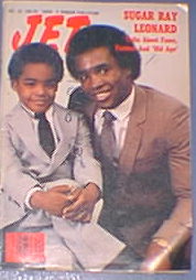 Jet Magazine Sugar Ray Leonard & Son