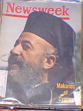 Newsweek ArchBishop Makarios March 2, 1964 Newsweek ArchBishop Makarios March 2, 1964