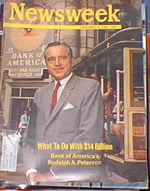 Newsweek Pudolph Peterson Nov. 4, 1963 Newsweek Pudolph Peterson Nov. 4, 1963