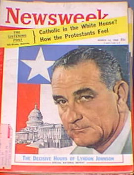 Newsweek Lyndon B. Johnson March 14 1960 Newsweek Lyndon B. Johnson March 14 1960