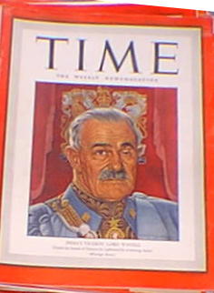 Time Magazine Lord Wavell July 16, 1945 Time Magazine Lord Wavell July 16, 1945