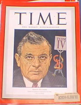 Time Magazine Sidney Hillman July 24, 1944 Time Magazine Sidney Hillman July 24, 1944