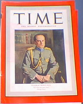 Time Magazine Yugoslav Prince Paul Dec 12, 38 Time Magazine Yugoslav Prince Paul Dec 12, 38