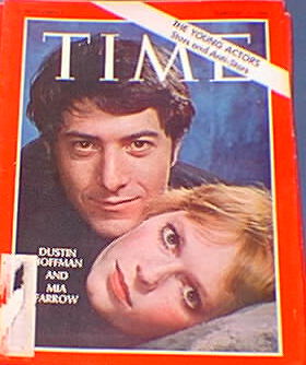 Time Magazine Dustin Hoffman & Mia Farrow Time Magazine Dustin Hoffman & Mia Farrow