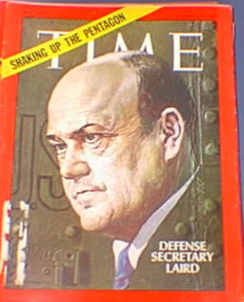 Time Magazine Melvin Laird August 29, 1969 Time Magazine Melvin Laird August 29, 1969