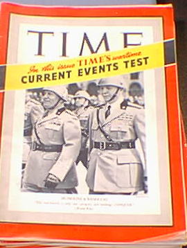 Time Magazine Mussolini & Badoglio Jun 24, 40 Time Magazine Mussolini & Badoglio Jun 24, 40