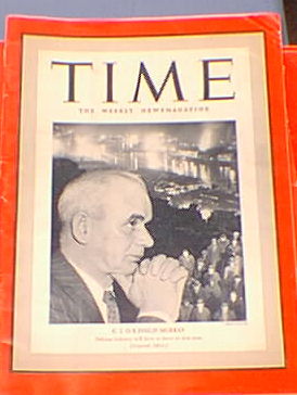 Time Magazine Philip Murray Jan. 27, 1941 Time Magazine Philip Murray Jan. 27, 1941
