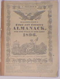 Town and Country Almanack Hagers-Town MD 1896