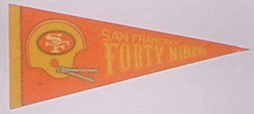 San Francisco 49ers 1970's pennant