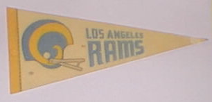 1970's Los Angeles Rams pennant