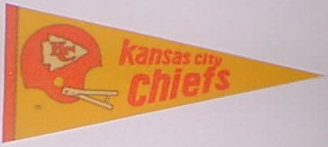 1970's Kansas City Chiefs pennant