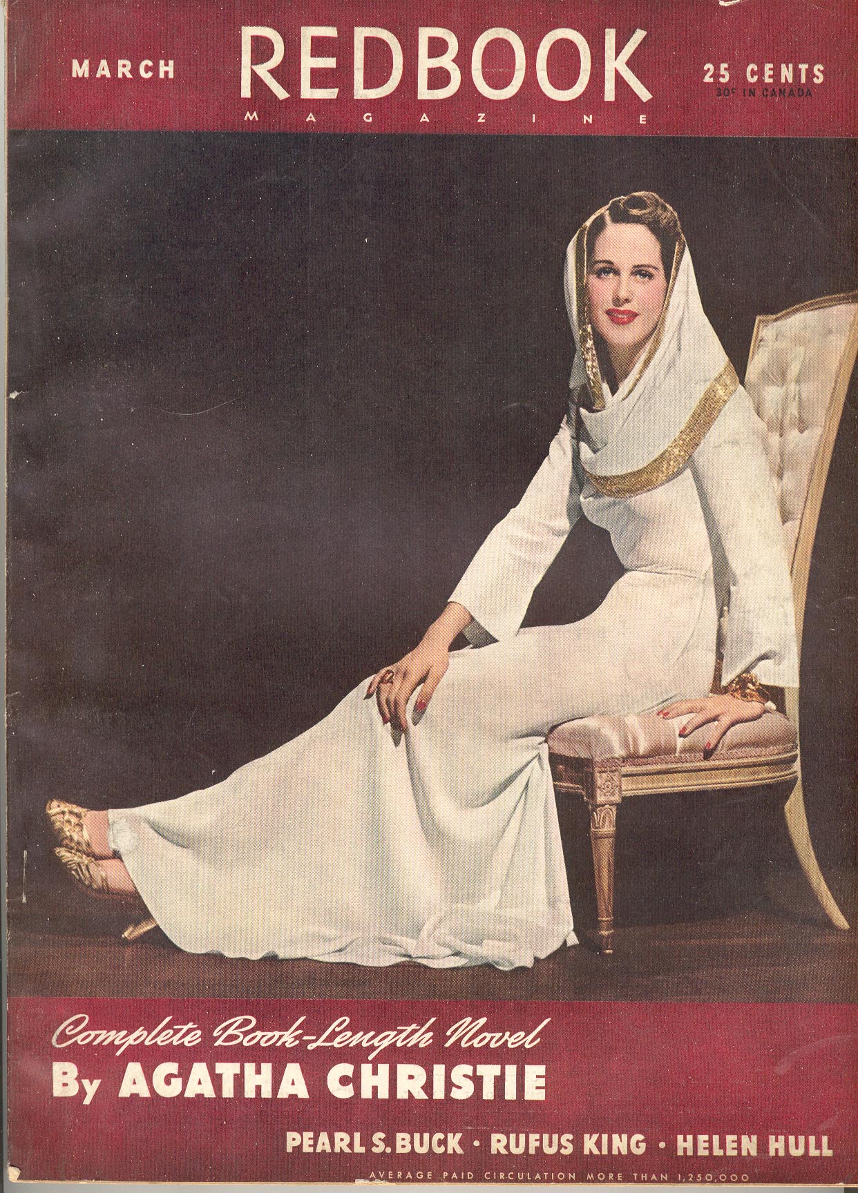 March, 1941, Redbook, Agatha Chrisitie (click to enlarge)